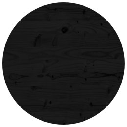 Blat do stołu, okrągły, czarny, Ø50x3 cm, lite drewno sosnowe Lumarko!