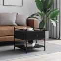 Stolik kawowy, czarny, 50x50x50 cm, materiał drewnopochodny Lumarko!