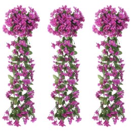 Sztuczne girlandy kwiatowe, 3 szt., jasny fiolet, 85 cm  Lumarko!