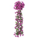 Sztuczne girlandy kwiatowe, 3 szt., jasny fiolet, 85 cm  Lumarko!