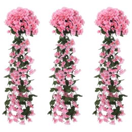 Sztuczne girlandy kwiatowe, 3 szt., różowe, 85 cm  Lumarko!
