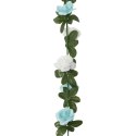 Sztuczne girlandy kwiatowe, 6 szt., niebiesko-białe, 240 cm  Lumarko!