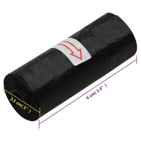 Woreczki na psie odchody, 750 szt., czarne, 30x20 cm, PE  Lumarko!