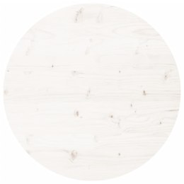 Blat do stołu, okrągły, biały, Ø90x3 cm, lite drewno sosnowe Lumarko!