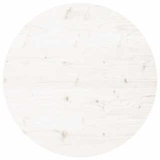 Blat do stołu, okrągły, biały, Ø90x3 cm, lite drewno sosnowe Lumarko!