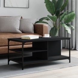 Stolik kawowy, czarny 100x50x45 cm, materiał drewnopochodny Lumarko!