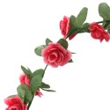 Sztuczne girlandy kwiatowe, 6 szt, wiosenny czerwony róż, 250cm  Lumarko!