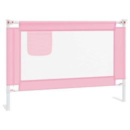 Barierka do łóżeczka dziecięcego, różowa, 100x25 cm, tkanina Lumarko!