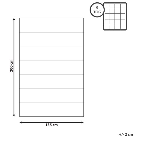 Kołdra poliestrowa bardzo ciepła 135 x 200 cm MAZONGSHAN