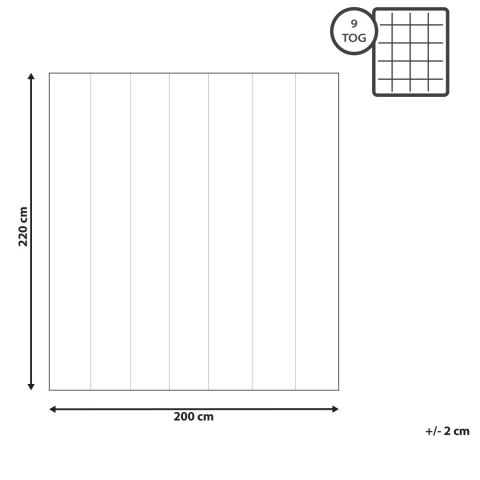 Kołdra poliestrowa bardzo ciepła 200 x 220 cm MAZONGSHAN