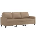 3-osobowa sofa, cappuccino, 180 cm, sztuczna skóra Lumarko!