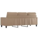 3-osobowa sofa, cappuccino, 180 cm, sztuczna skóra Lumarko!