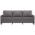 3-osobowa sofa, szara, 180 cm, sztuczna skóra Lumarko!