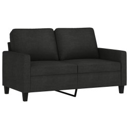 Sofa 2-osobowa, czarna, 120 cm, tapicerowana tkaniną  Lumarko!