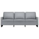 Sofa 3-osobowa, jasnoszara, 180 cm, tapicerowana tkaniną  Lumarko!