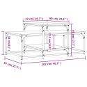 Stolik kawowy, czarny, 102x60x45 cm, materiał drewnopochodny  Lumarko!