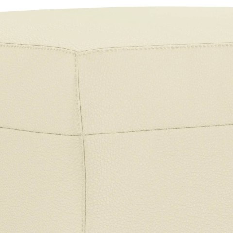 Podnóżek, kremowy, 70x55x41 cm, sztuczna skóra  Lumarko!