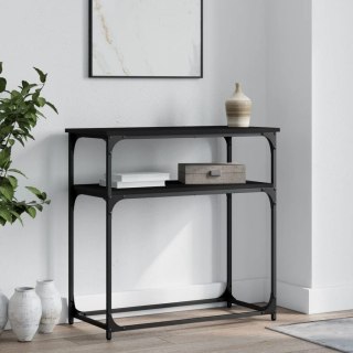 Stolik konsolowy, czarny, 75x35,5x75 cm Lumarko!