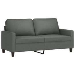 Sofa 2-osobowa, ciemnoszara, 140 cm, tapicerowana tkaniną  Lumarko!