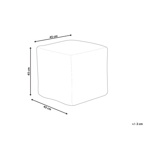 Puf 45 x 45 x 45 cm złoty brąz SANAWAN