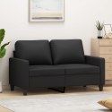 2-osobowa sofa, czarna, 120 cm, sztuczna skóra  Lumarko!