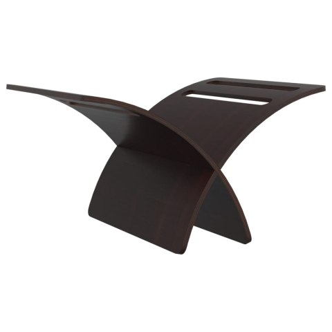 Drewniany stojak na gazety, brązowy Lumarko!