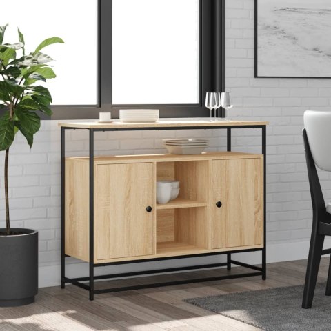Komoda, dąb sonoma, 100x35x80 cm, materiał drewnopochodny Lumarko!