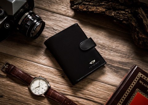 Klasyczny portfel męski z sekcją na karty — Peterson Lumarko!