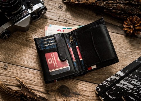 Skórzany Portfel Męski Z Akcentem Patriotycznym Lumarko!