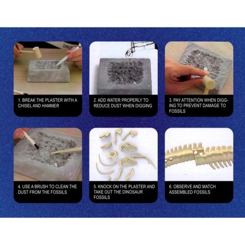 WOOPIE Wykopalisko 6w1 Dinozaur Szkielet Mały Archeolog Lumarko!