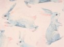 2 bawełniane poduszki dla dzieci w króliki 45 x 45 cm różowe RATIBIDA Lumarko!