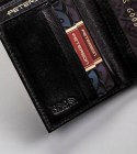 Skórzany portfel damski z systemem RFID zapinany na bigiel — Peterson Lumarko!