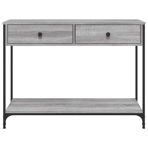 Stolik konsolowy, szary dąb sonoma, 100x34,5x75 cm Lumarko!