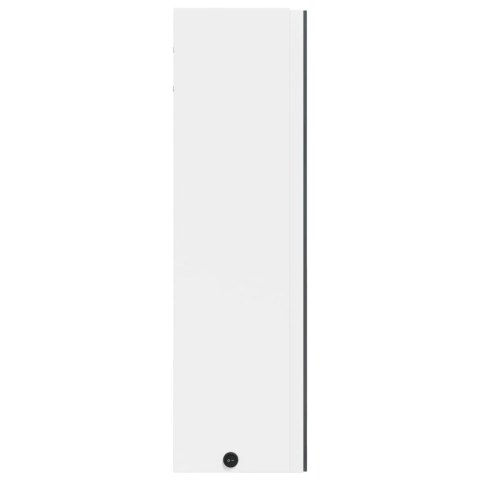 Szafka łazienkowa z lustrem i LED, biała, 60x13x52 cm Lumarko!