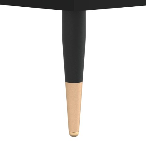 Stolik kawowy, czarny 100x50x45 cm, materiał drewnopochodny Lumarko!