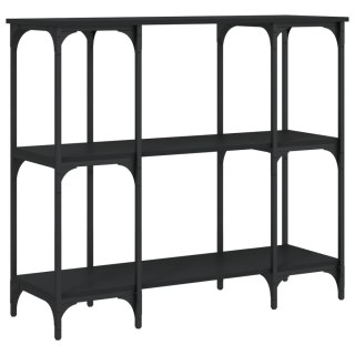 Stolik konsolowy, czarny, 102x35x90 cm Lumarko!