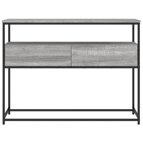 Stolik konsolowy, szary dąb sonoma, 100x40x75 cm Lumarko!