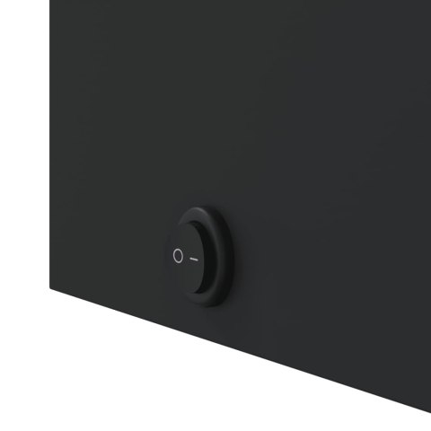 Szafka łazienkowa z lustrem i LED, czarna, 45x13x52 cm Lumarko! XXX