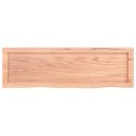 Blat do łazienki, jasnobrązowy, 100x30x6 cm, lite drewno Lumarko!