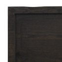 VidaXL Blat stołu, ciemnoszary, 100x40x4 cm, dąb z naturalną krawędzią
