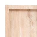 VidaXL Półka, 100x30x6 cm, surowe lite drewno dębowe