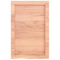 Blat do łazienki, jasnobrązowy, 40x60x4 cm, lite drewno Lumarko!