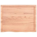 Blat do stołu, jasnobrązowy, 80x60x6 cm, lite drewno dębowe Lumarko!