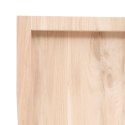 VidaXL Półka, 180x60x6 cm, surowe lite drewno dębowe