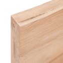 Półka jasnobrązowa, 140x40x6 cm, lite drewno dębowe Lumarko!