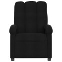 Rozkładany fotel masujący, czarny, obity tkaniną Lumarko!