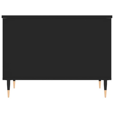 Stolik kawowy, czarny, 60x44,5x45 cm, materiał drewnopochodny Lumarko!