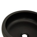 Umywalka nablatowa, czarno-brązowa, okrągła, Φ41x14 cm Lumarko!
