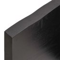 VidaXL Półka, ciemnoszara, 200x30x4 cm, wykończone lite drewno dębowe