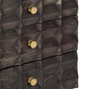 Szafka nocna, czarna, 40 x 30 x 50 cm, lite drewno mango Lumarko!